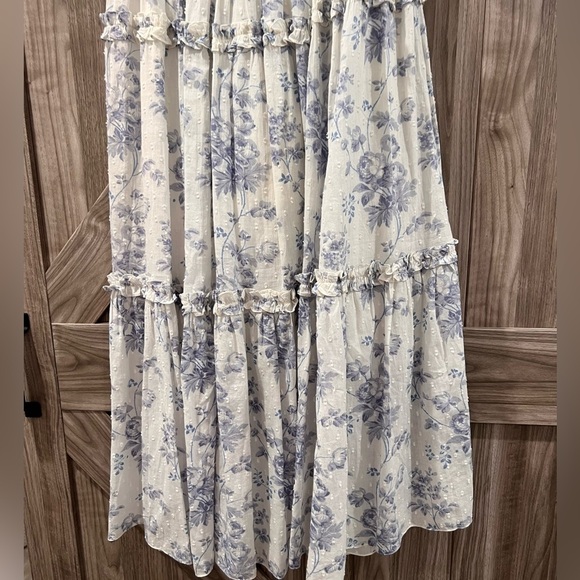 Needle & Thread NEW Rambling Roses Cotton Smocked Midi Dress - Picture 5 of 8